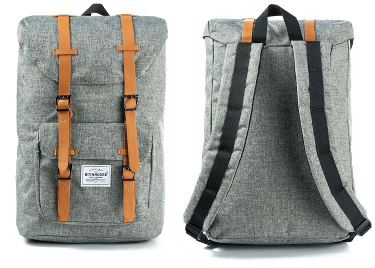Custom Vintage Flap Laptop Backpack with Logo