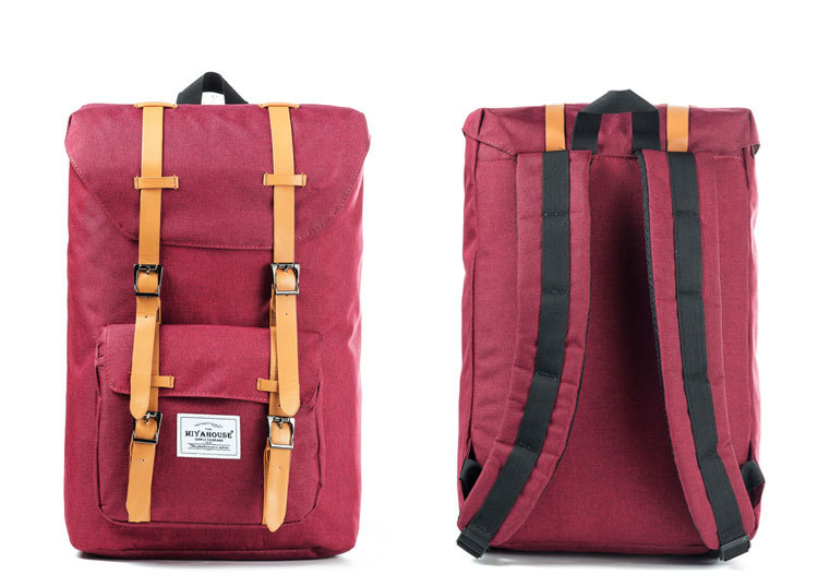Custom Vintage Flap Laptop Backpack with Logo