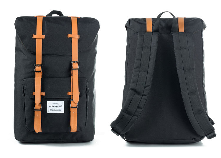 Custom Vintage Flap Laptop Backpack with Logo