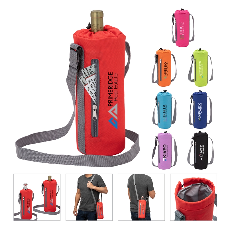 Custom Insulated Bottle Carrier Sling Bag