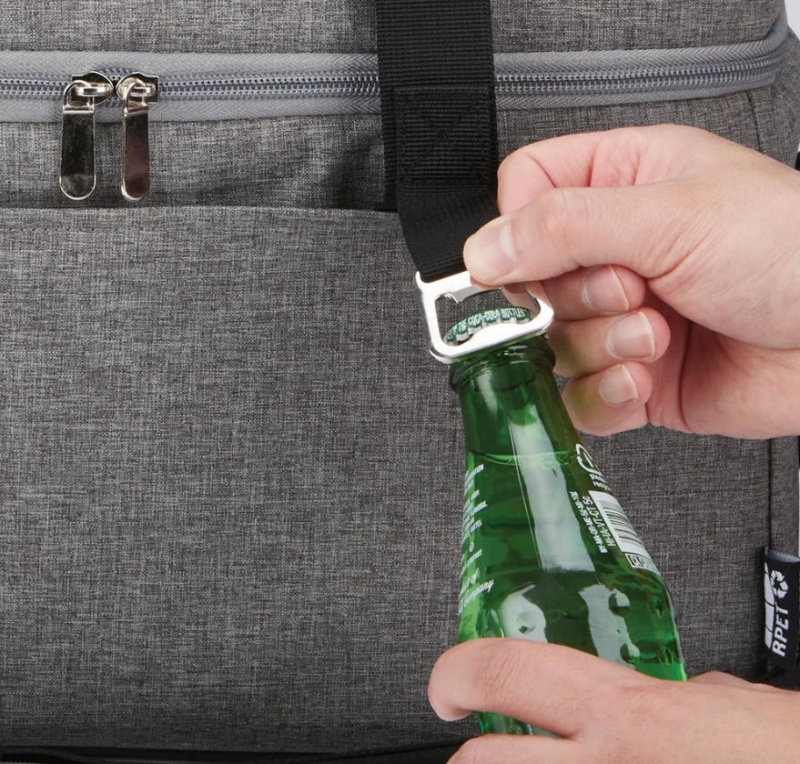 Custom rPET 36-Can Flip-Top Cooler Bag